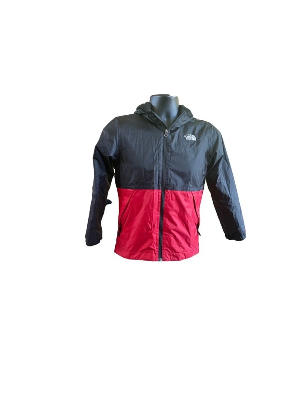 Boys' The North Face Jacket, M/M, Black & Red - Picture 2 of 4